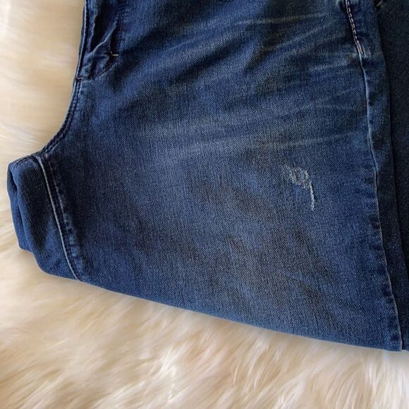 Seven7 Crop Girlfriend Jeans Distressed 14 - Picture 4 of 16
